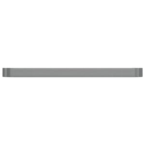 vidaXL Raised Garden Bed Galvanized Steel 544x100x36 cm Grey