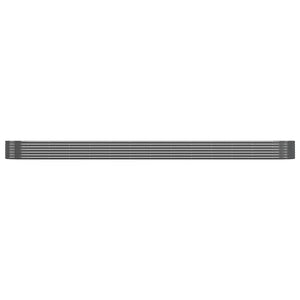 vidaXL Raised Garden Bed Galvanized Steel 544x100x36 cm Anthracite
