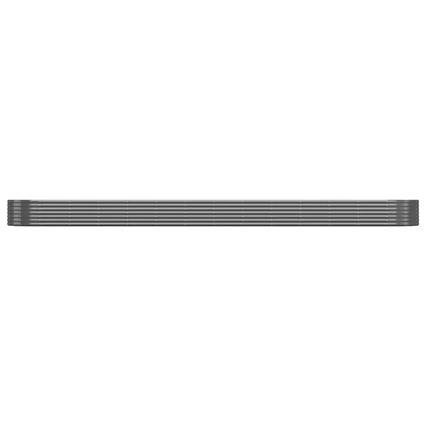 vidaXL Raised Garden Bed Galvanized Steel 544x100x36 cm Anthracite