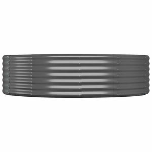 vidaXL Raised Garden Bed Galvanized Steel 214x140x36 cm Anthracite
