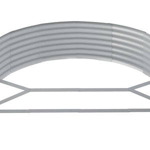vidaXL Raised Garden Bed Galvanized Steel 214x140x36 cm Anthracite
