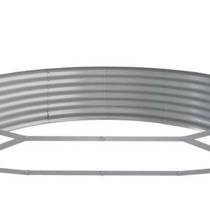 vidaXL Raised Garden Bed Galvanised Steel 296 x 140 x 36 cm Anthracite