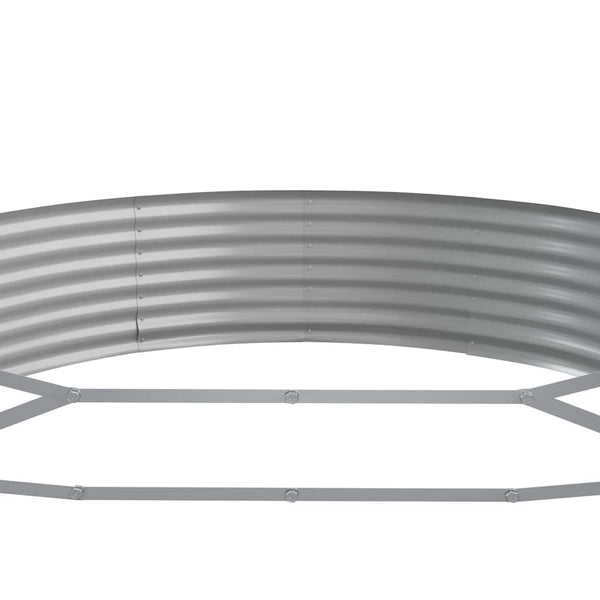vidaXL Raised Garden Bed Galvanised Steel 296 x 140 x 36 cm Anthracite