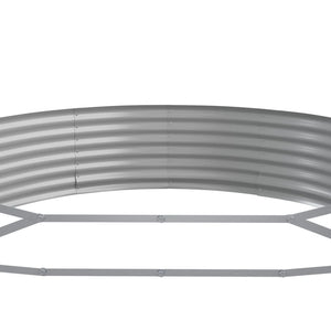 vidaXL Raised Garden Bed Galvanized Steel 450x140x36 cm Green