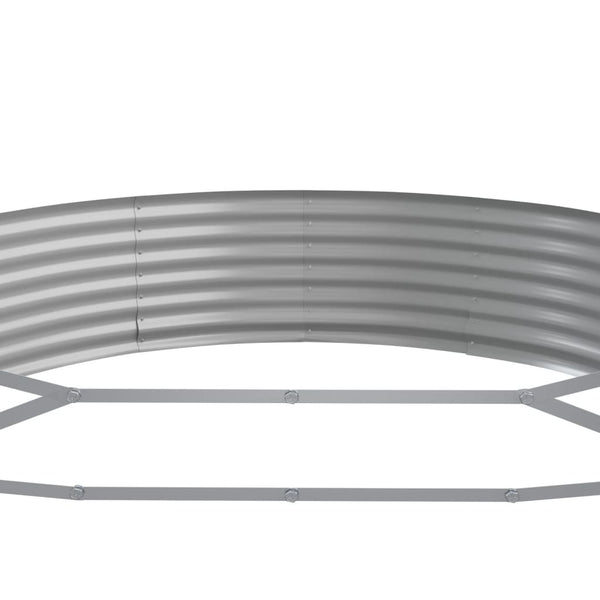 vidaXL Raised Garden Bed Galvanized Steel 450x140x36 cm Green