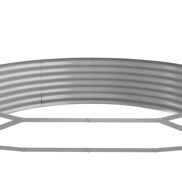 vidaXL Raised Garden Bed Galvanized Steel 450x140x36 cm Anthracite