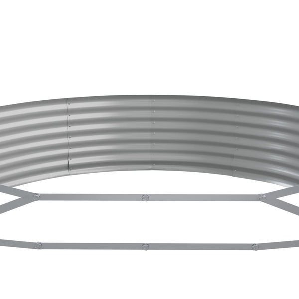 vidaXL Raised Garden Bed Galvanized Steel 600x140x36 cm Brown