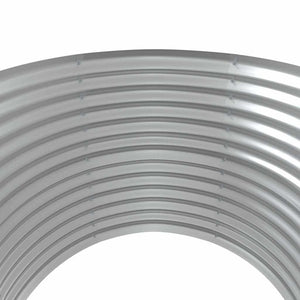 vidaXL Raised Garden Bed Galvanized Steel 100x100x68 cm Grey