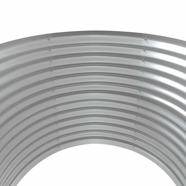 vidaXL Raised Garden Bed Galvanized Steel 100x100x68 cm Brown
