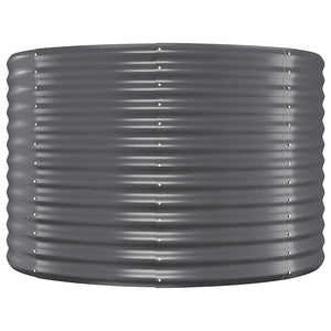 vidaXL Raised Garden Bed Galvanized Steel 100x100x68 cm Anthracite