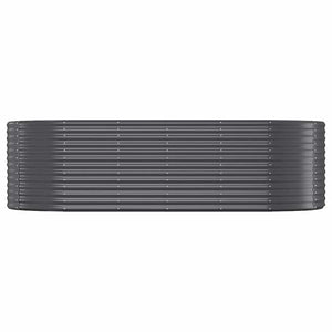 vidaXL Raised Garden Bed Galvanized Steel 249x100x68 cm Anthracite