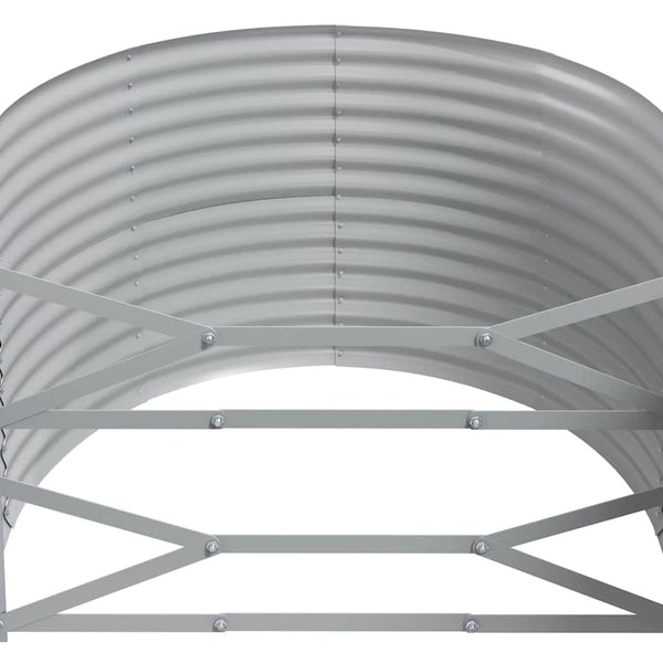 vidaXL Raised Garden Bed Galvanized Steel 249x100x68 cm Anthracite