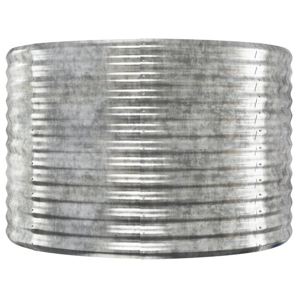 vidaXL Raised Garden Bed Galvanized Steel 249x100x68 cm Silver