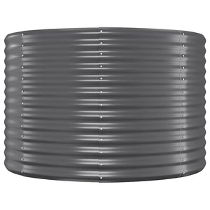 vidaXL Raised Garden Bed Galvanized Steel 322x100x68 cm Anthracite
