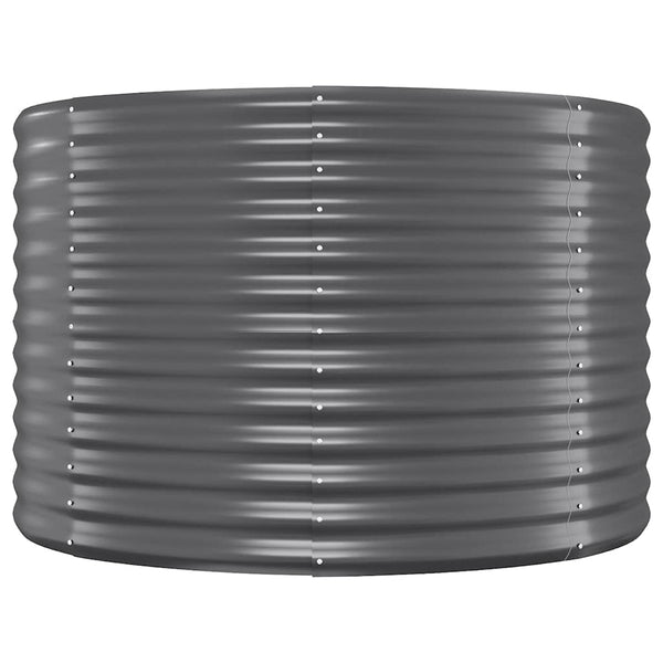 vidaXL Raised Garden Bed Galvanized Steel 322x100x68 cm Anthracite