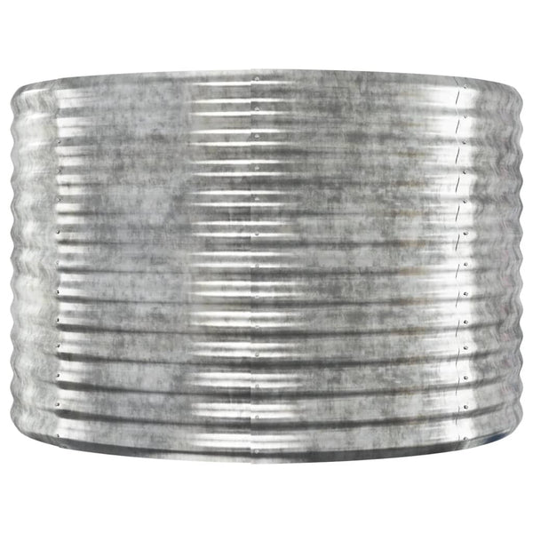 vidaXL Raised Garden Bed Galvanized Steel 322x100x68 cm Silver