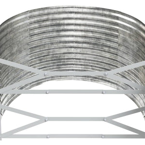 vidaXL Raised Garden Bed Galvanized Steel 322x100x68 cm Silver