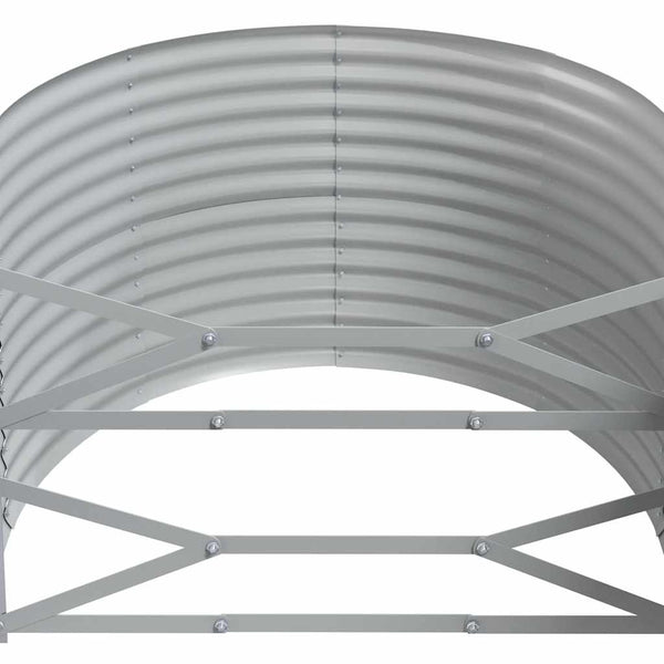 vidaXL Raised Garden Bed Galvanized Steel 396x100x68 cm Anthracite
