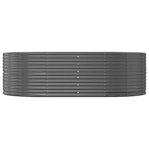 vidaXL Garden Raised Bed Anthracite 212 x 140 x 68 cm Galvanized Steel