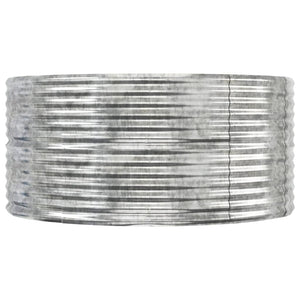 vidaXL Raised Garden Bed Silver 212x140x68 cm Galvanized Steel