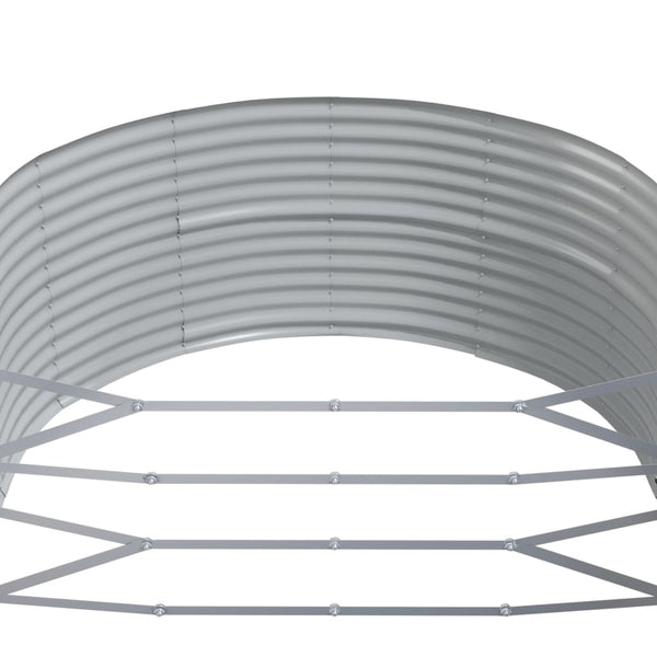 vidaXL Raised Garden Bed Brown 291x140x68 cm Galvanized Steel