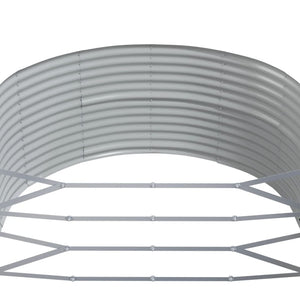 vidaXL Raised Garden Bed Brown 367x140x68 cm Galvanized Steel