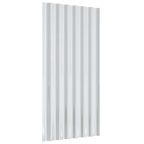 vidaXL Roof Panels 36 pcs. Galvanized Steel Anthracite 80x36cm