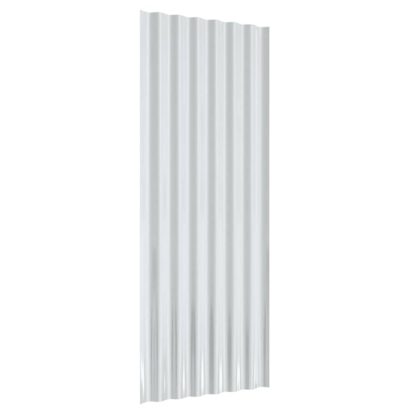 vidaXL Roof Panels 12 pcs Galvanized Steel Anthracite 100x36cm