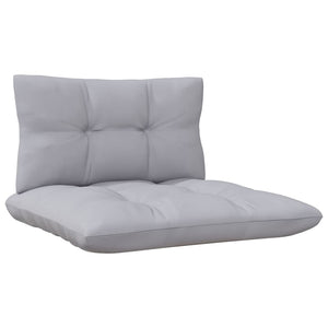 vidaXL 5-Piece Garden Lounge Set with Grey Cushions Solid Pinewood