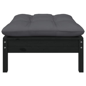 9-tlg. Garten-Lounge-Set mit Kissen Kiefer Massivholz