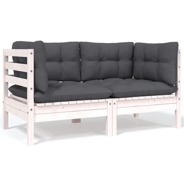 vidaXL 7-Piece Garden Lounge Set with Cushions Solid Pine Wood