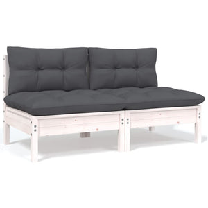 vidaXL 7-Piece Garden Lounge Set with Cushions Solid Pine Wood