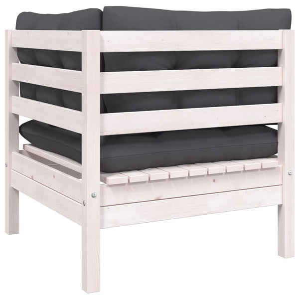 vidaXL 8-piece Garden Lounge Set with Cushions Solid Pine Wood