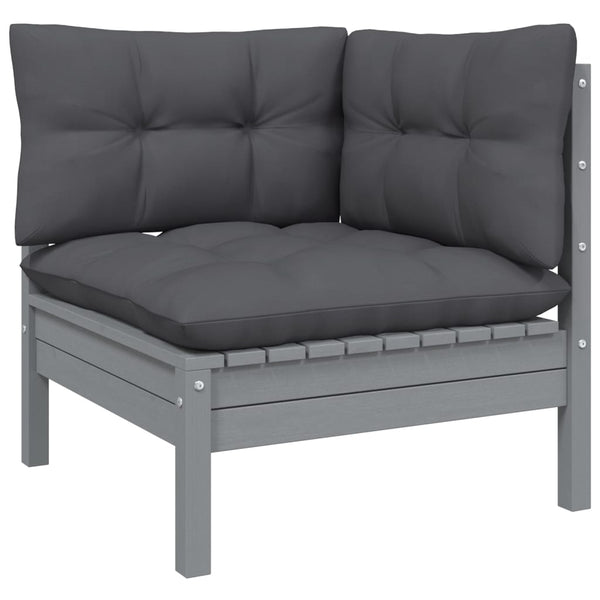vidaXL 6-piece Outdoor Lounge Set with Cushions Solid Pinewood