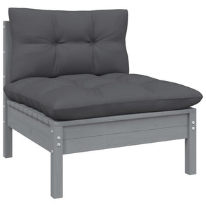 vidaXL 7-Piece Garden Lounge Set with Cushions Solid Pine Wood