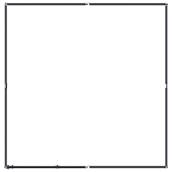 vidaXL Outdoor Dog Kennel Steel 3.69 m²
