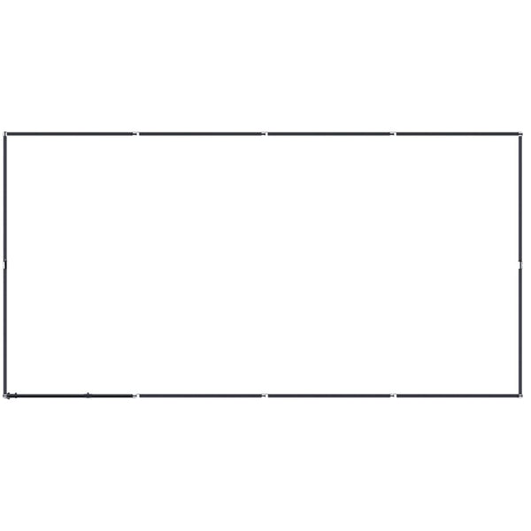 vidaXL Outdoor Dog Kennel Steel 7.37 m²