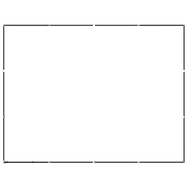 vidaXL Outdoor Dog Kennel Steel 11.06 m²