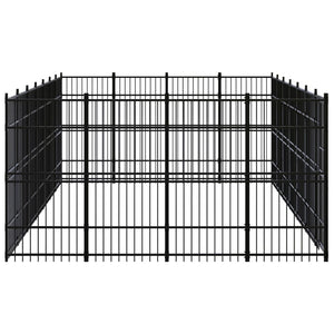 vidaXL Outdoor Dog Kennel Steel 25.8 m²