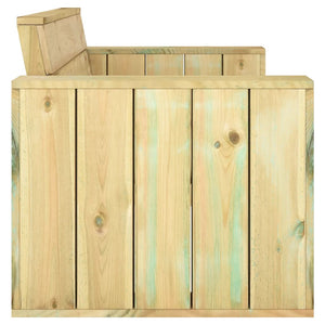 vidaXL Garden Bench 139 cm Impregnated Pinewood