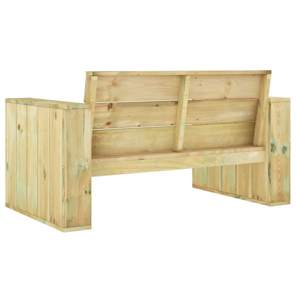 vidaXL Garden Bench 139 cm Impregnated Pinewood