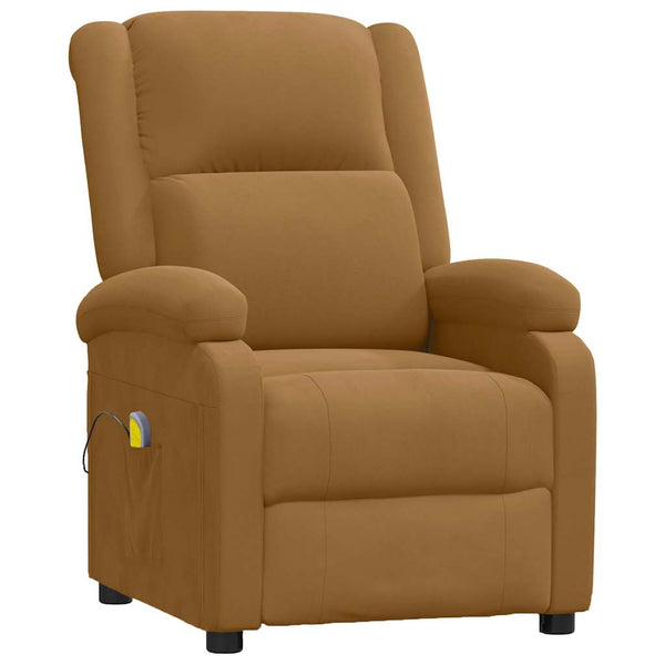 Massagesessel Braun Samt Relaxsessel