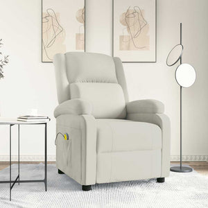 Massagesessel Creme Samt Relaxsessel