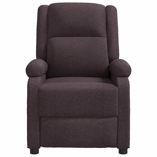 Ohrensessel Dunkelbraun mit Massagefunktion