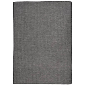 vidaXL Outdoor Flat-Woven Rug 140x200 cm Grey
