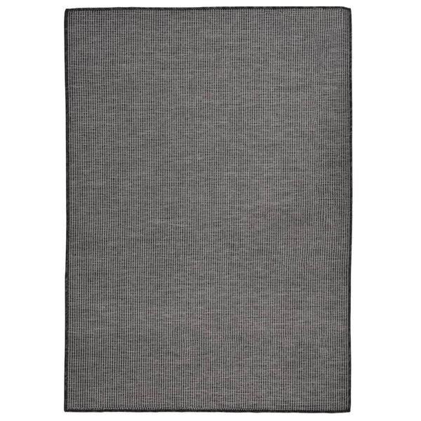 vidaXL Outdoor Flat-Woven Rug 140x200 cm Grey