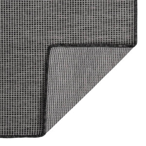 vidaXL Outdoor Flatweave Rug 160x230 cm Grey