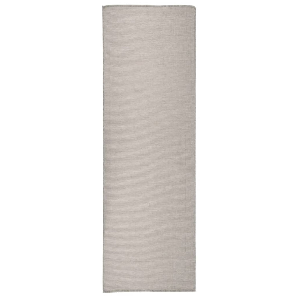 vidaXL Outdoor Rug Flat Woven 80x250 cm Light Grey