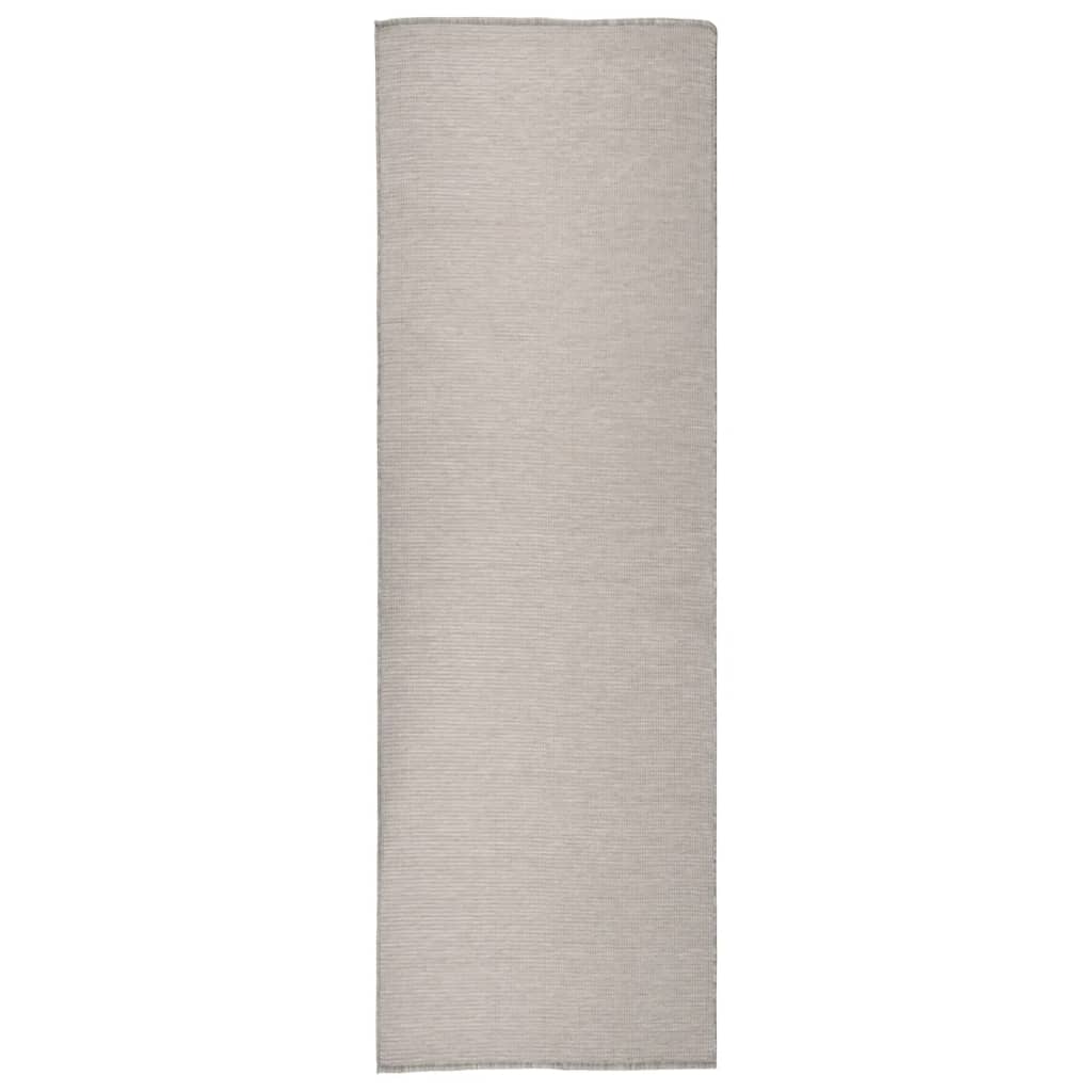 vidaXL Outdoor Rug Flat Woven 80x250 cm Light Grey