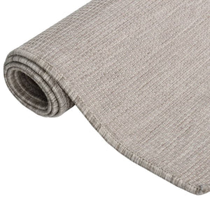 vidaXL Outdoor Rug Flat Woven 80x250 cm Light Grey